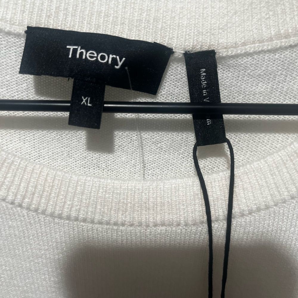 Theory Riland P Crewneck Merino Wool Blend Harman… - image 3